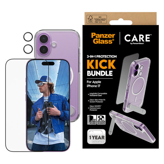 Bundle 3 σε 1 Kick για iPhone 17, PanzerGlass