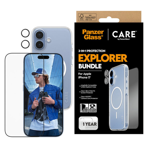 Bundle 3 σε 1 Explorer για iPhone 17, PanzerGlass