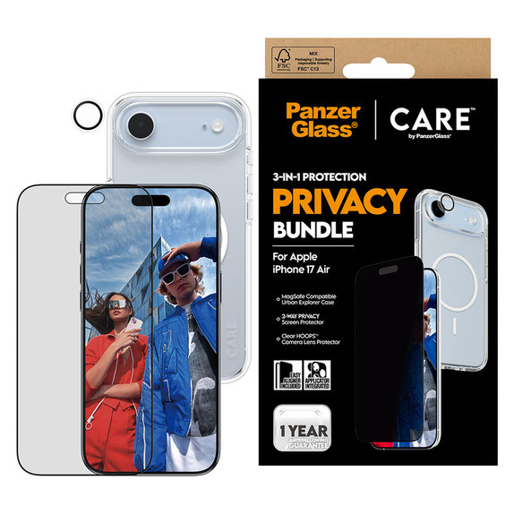 Bundle 3 σε 1 Privacy για iPhone Air, PanzerGlass