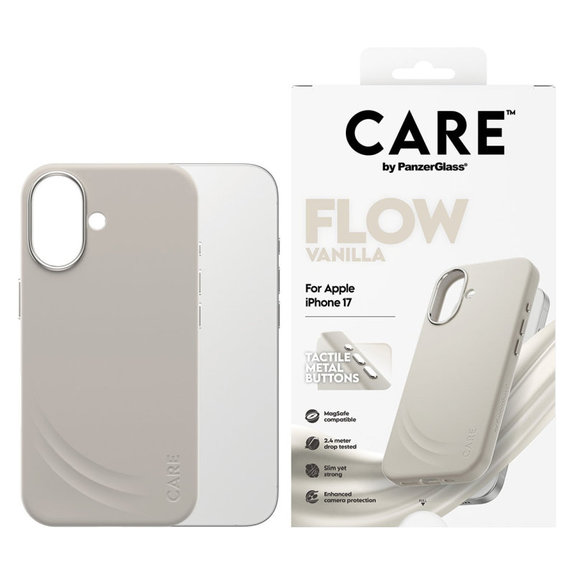 Θήκη FLOW με MagSafe για iPhone 17, Vanilla, CARE