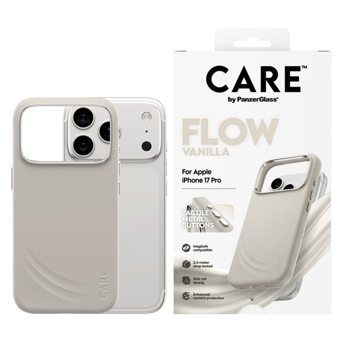 Θήκη FLOW με MagSafe για iPhone 17 Pro, Vanilla, CARE