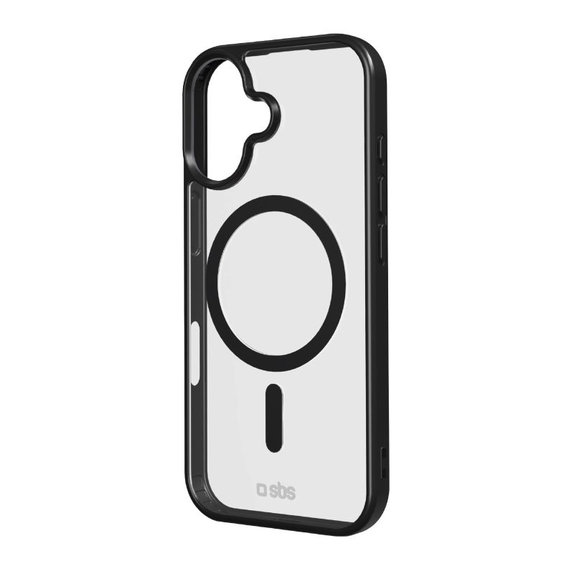 SBS - Θήκη Mag Frame συμβατή με MagSafe για iPhone 17, μαύρη