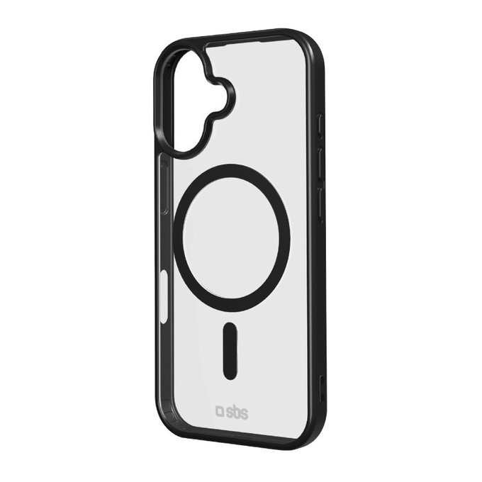 SBS - Θήκη Mag Frame συμβατή με MagSafe για iPhone 17, μαύρη