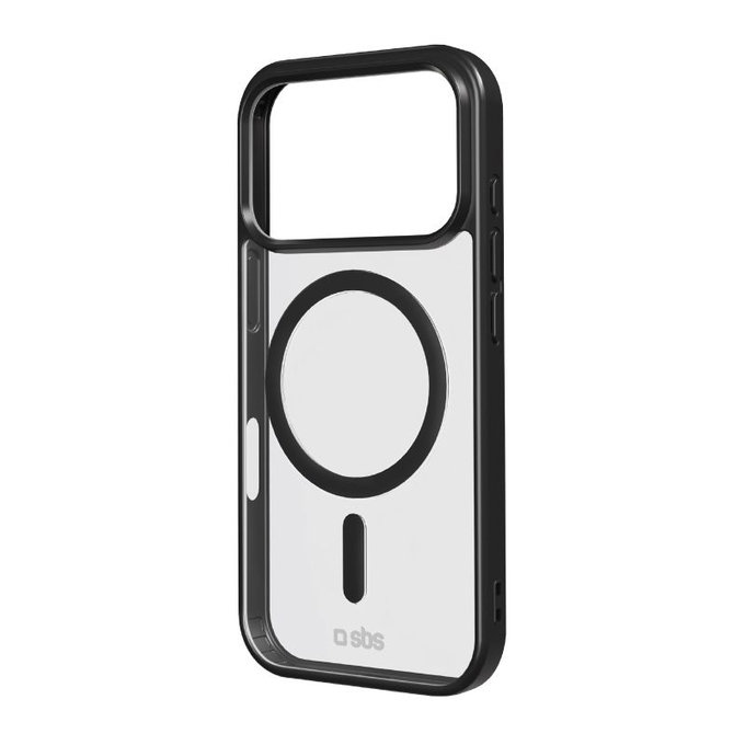 SBS - Θήκη Mag Frame συμβατή με MagSafe για iPhone 17 Pro, μαύρη
