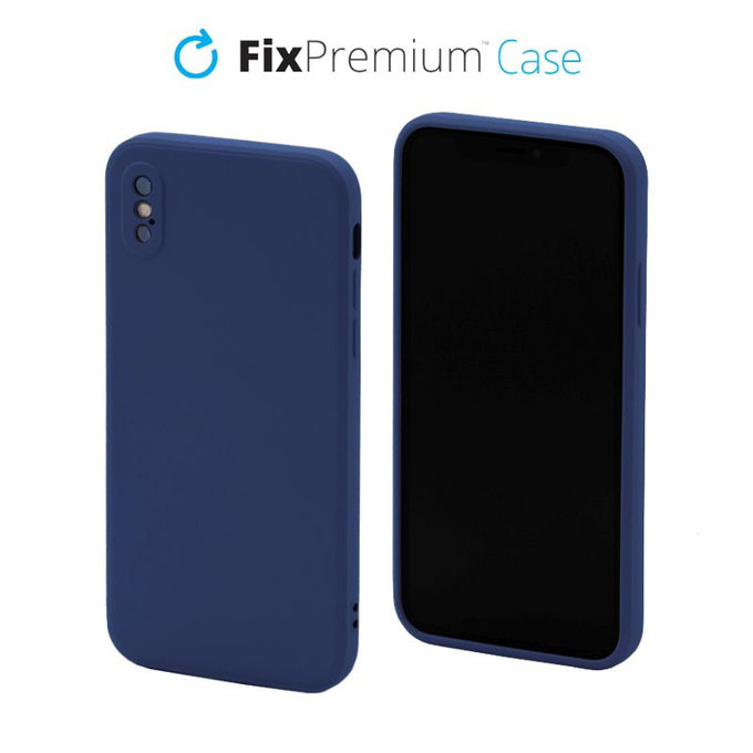 Θήκη Silicone για iPhone X & XS | Ανοιχτό Κυανό | Blue | FixPremium