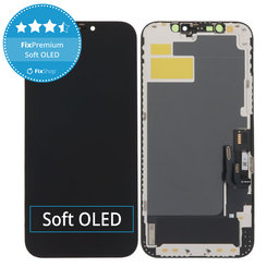 Οθόνη Soft OLED για iPhone 12, 12 Pro - Τζάμι αφής + Πλαίσιο, DIAGNOSTIC