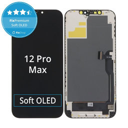 Οθόνη Soft OLED για iPhone 12 Pro Max - Τζάμι αφής + Πλαίσιο, DIAGNOSTIC