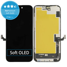 Οθόνη Soft OLED για iPhone 15 Plus - Τζάμι αφής + Πλαίσιο, DIAGNOSTIC
