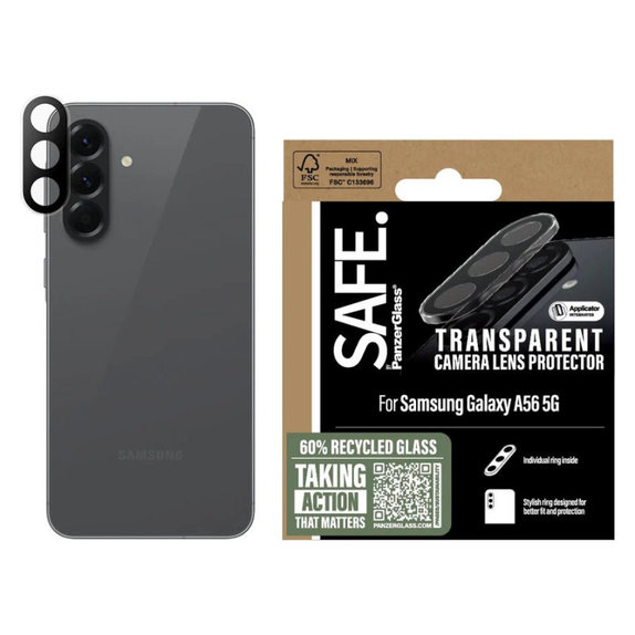 Προστατευτικό φακού κάμερας για Samsung A56 5G, Διάφανο, SAFE