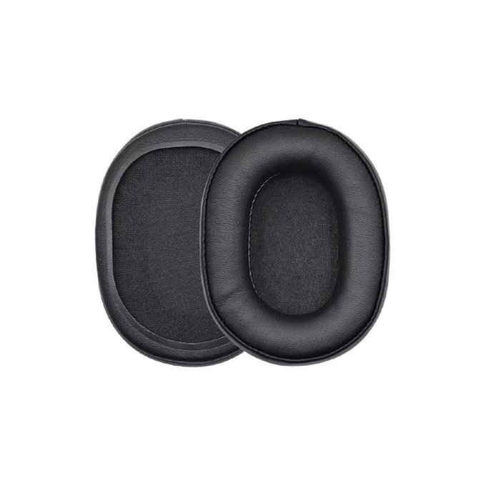 Ανταλλακτικά Earpads Ακουστικών για Audio-Technica ATH-MSR7, ATH-M50x, Αφρός Μνήμης + Δέρμα, Μαύρο, Black, 1 Ζεύγος