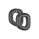 Ανταλλακτικά Earpads Ακουστικών για Corsair HS80, Αφρός Μνήμης + PU Δέρμα, Μαύρο, Black, 1 Ζεύγος