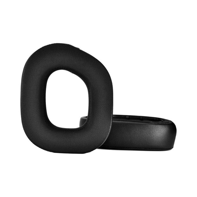 Ανταλλακτικά Earpads Ακουστικών για Corsair HS80, Αφρός Μνήμης + Ύφασμα, Μαύρο, Black, Ψυκτικό Τζελ, 1 Ζεύγος