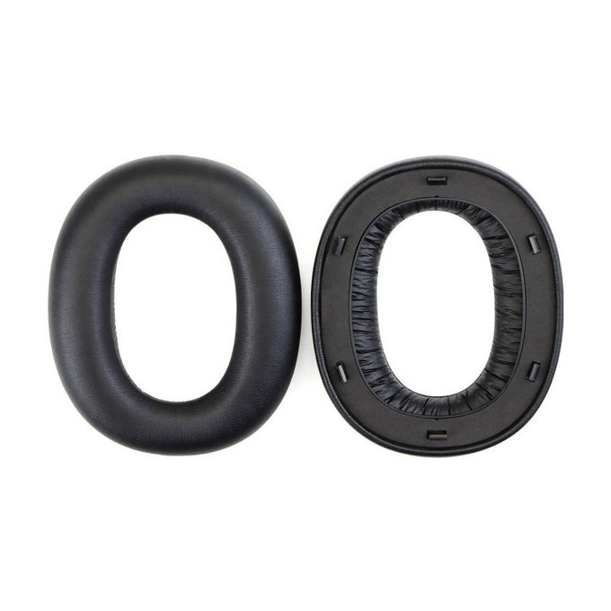 Ανταλλακτικά Earpads Ακουστικών για Edifier W860NB Pro, WH950NB, Αφρός Μνήμης + Δέρμα, Μαύρο, Black, 1 Ζεύγος