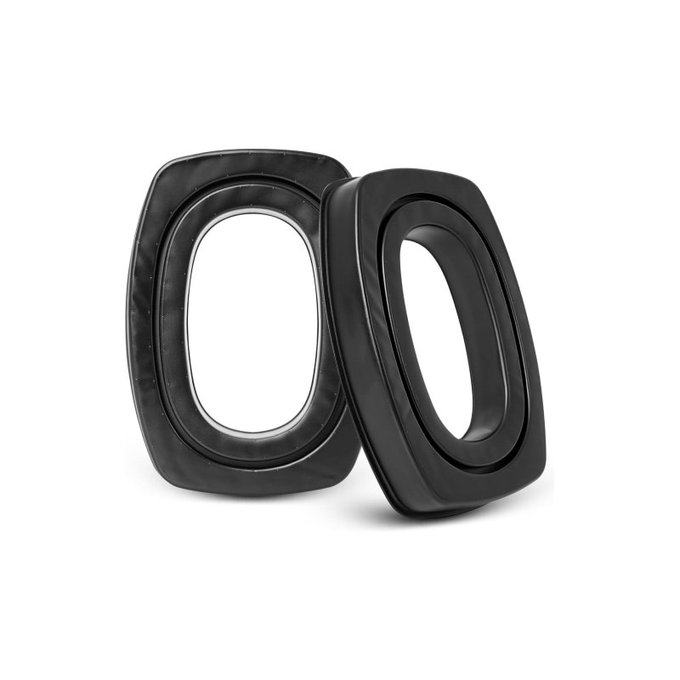 Ανταλλακτικά Earpads Ακουστικών για Howard Leight Impact, Αφρός Μνήμης + Δέρμα, Μαύρο, Black, Ψυκτικό Τζελ, 1 Ζεύγος