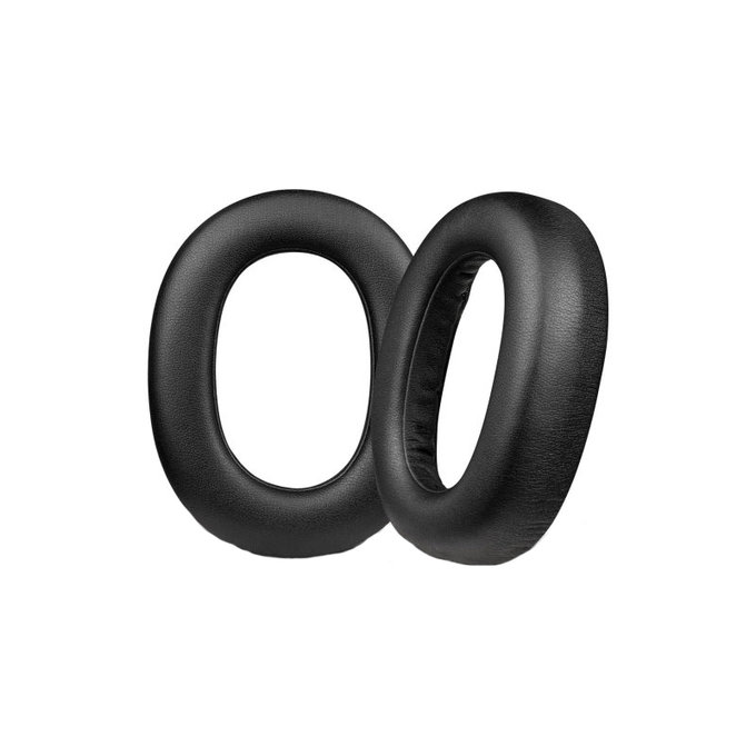 Ανταλλακτικά Earpads Ακουστικών για Jabra Elite 85H, Αφρός Μνήμης + PU Δέρμα, Μαύρο, Black, 1 Ζεύγος