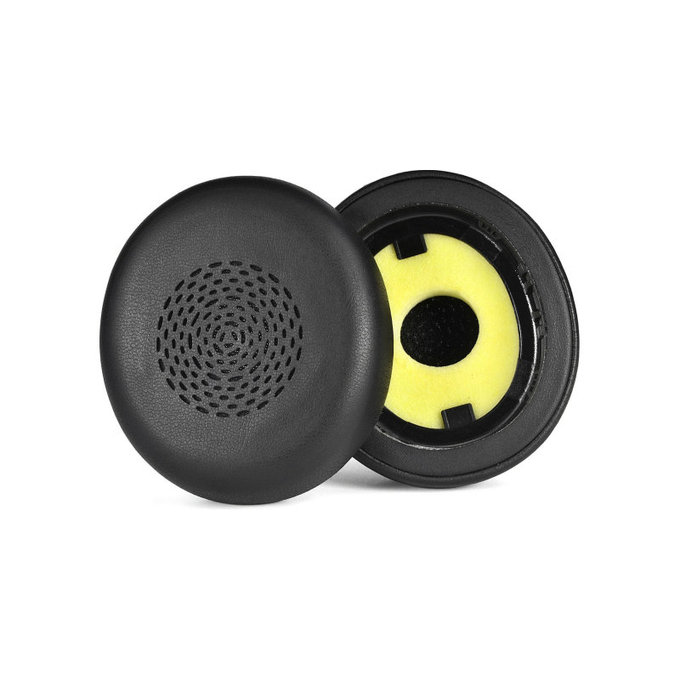 Ανταλλακτικά Earpads Ακουστικών για Jabra Evolve 2 75 UC/MS, Αφρός Μνήμης + PU Δέρμα, Μαύρο, Black, 1 Ζεύγος