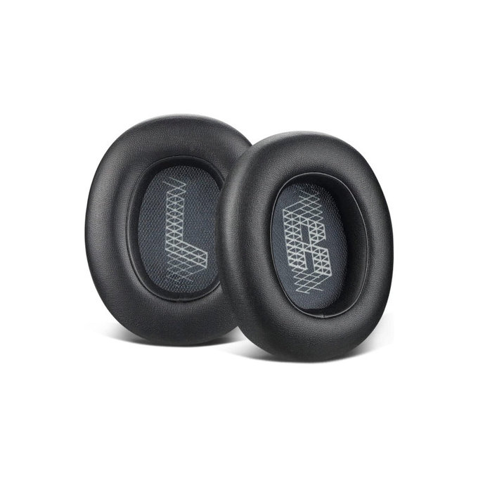 Ανταλλακτικά Earpads Ακουστικών για JBL Live 650BTNC, E65, Αφρός Μνήμης + PU Δέρμα, Μαύρο, Black, 1 Ζεύγος