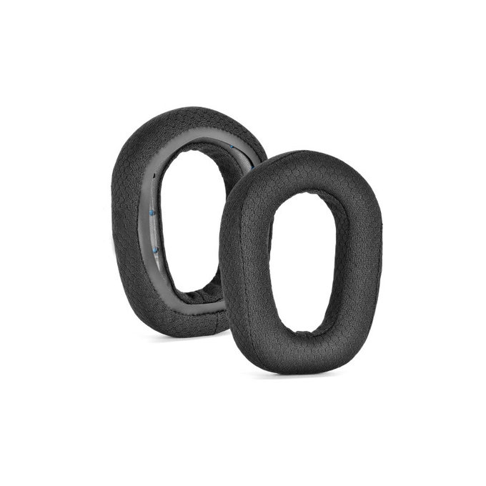 Ανταλλακτικά Earpads Ακουστικών για Logitech G435, Αφρός + Ύφασμα, Μαύρο, Black, 1 Ζεύγος