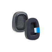 Ανταλλακτικά Earpads Ακουστικών για Logitech G633 Artemis, G933 Artemis, Αφρός Μνήμης + Ύφασμα + Δέρμα, Μαύρο, Black, Ψυκτικό Τζελ, 1 Ζεύγος