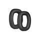 Náhradné Náušníky s Magnetom pre Logitech Astro A30, Αφρός Μνήμης + PU Δέρμα, Μαύρο, Black, 1 Ζεύγος