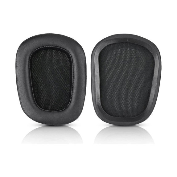 Ανταλλακτικά Earpads Ακουστικών για Logitech G633 Artemis, G933 Artemis, Αφρός Μνήμης + Δέρμα, Μαύρο, Black, 1 Ζεύγος