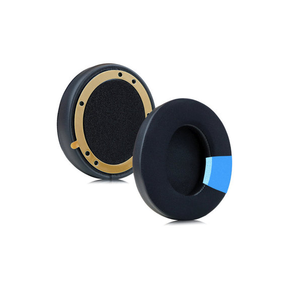 Ανταλλακτικά Earpads Ακουστικών για Beats Studio Pro, Αφρός Μνήμης + Ύφασμα + Δέρμα, Μαύρο, Black, Ψυκτικό Τζελ, 1 Ζεύγος