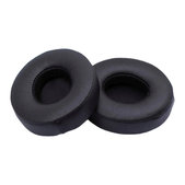 Ανταλλακτικά Earpads Ακουστικών για Beats Solo 2, 3, Αφρός Μνήμης + Δέρμα, Μαύρο, Black, 1 Ζεύγος