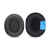 Ανταλλακτικά Earpads Ακουστικών για Skullcandy Hesh 3.0, Crusher, Venue, Αφρός Μνήμης + Δέρμα + Ύφασμα, Μαύρο, Black, Ψυκτικό Τζελ, 1 Ζεύγος