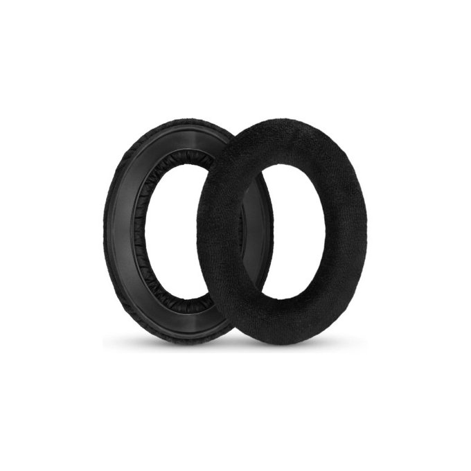 Ανταλλακτικά Earpads Ακουστικών για Sennheiser HD545, HD600, HD650, Αφρός Μνήμης + Ύφασμα, Μαύρο, Black, 1 Ζεύγος