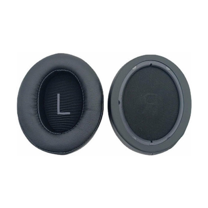 Ανταλλακτικά Earpads Ακουστικών για Sennheiser Momentum 3.0, Αφρός Μνήμης + Δέρμα, Μαύρο, Black, 1 Ζεύγος