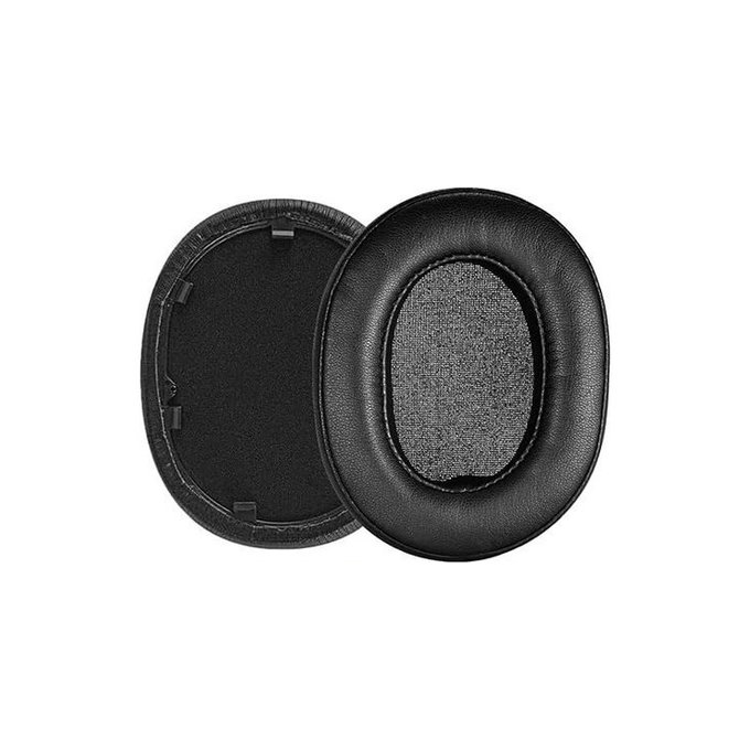 Ανταλλακτικά Earpads Ακουστικών για Sony WH-1000XM5, Αφρός Μνήμης + Δέρμα, Μαύρο, Black, 1 Ζεύγος