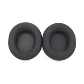 Ανταλλακτικά Earpads Ακουστικών για Steelseries Arctics 1, 3, 5, 7, 9 Pro, Αφρός Μνήμης + Ύφασμα + Δέρμα, Μαύρο, Black, 1 Ζεύγος