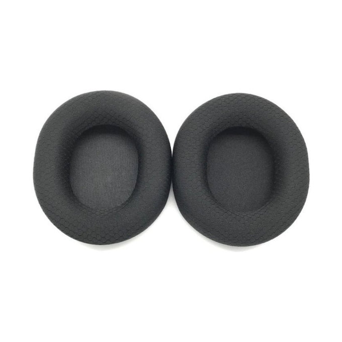 Ανταλλακτικά Earpads Ακουστικών για Steelseries Arctics 1, 3, 5, 7, 9 Pro, Αφρός Μνήμης + Ύφασμα + Δέρμα, Μαύρο, Black, 1 Ζεύγος