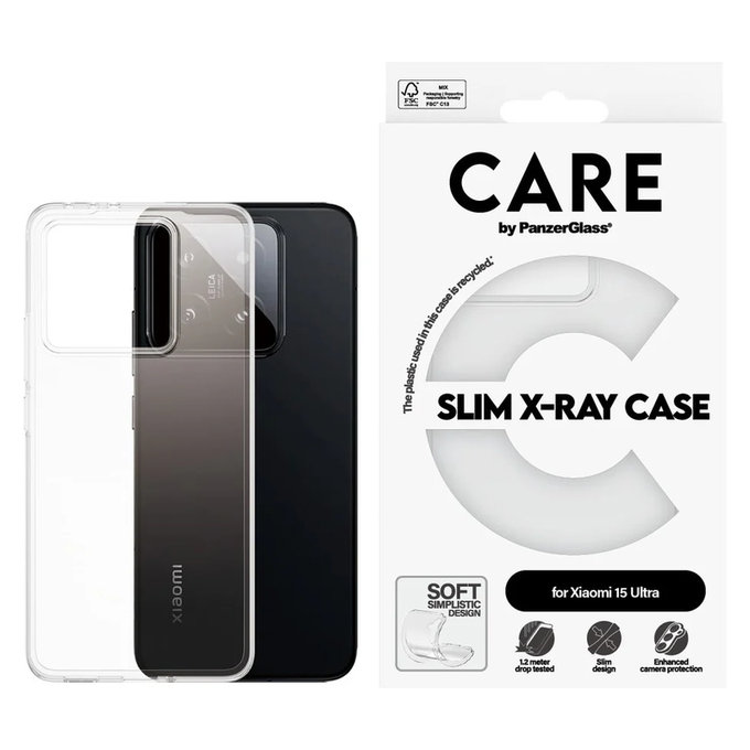 Θήκη X-Ray για Xiaomi 15 Ultra, Διάφανο, PanzerGlass