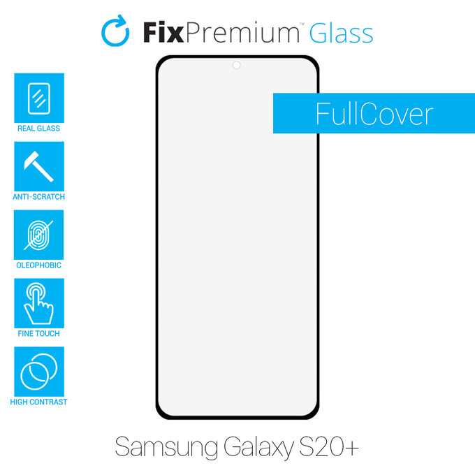 FullCover Προστατευτικό Γυαλί για Galaxy S20+ | FixPremium