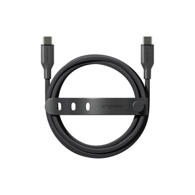 Καλώδιο USB-C, 60 W, Racing, 2 m, Space Black, empower