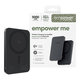 Ασύρματο PowerBank 5000 mAh, 20 W, συμβατό με MagSafe, Qi2/USB-C, Space Black, empower