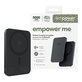 Ασύρματο PowerBank 5000 mAh, 20 W, συμβατό με MagSafe, Qi2/USB-C, Space Black, empower