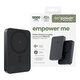 Ασύρματο PowerBank 10000 mAh, 20 W, συμβατό με MagSafe, Qi2/USB-C, Space Black, empower