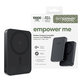 Ασύρματο PowerBank 10000 mAh, 20 W, συμβατό με MagSafe, Qi2/USB-C, Space Black, empower