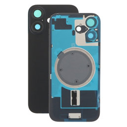 Πίσω Κάλυμμα Γυαλί + Φακός Κάμερας + Μεταλλική Πλάκα + Μαγνήτες Magsafe για iPhone 17, Black