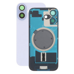 Πίσω Κάλυμμα Γυαλί + Φακός Κάμερας + Μεταλλική Πλάκα + Μαγνήτες Magsafe για iPhone 17, Lavender