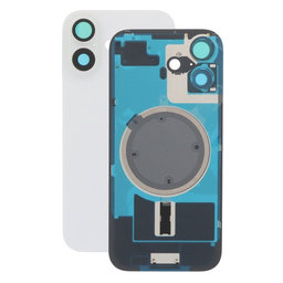 Πίσω Κάλυμμα Γυαλί + Φακός Κάμερας + Μεταλλική Πλάκα + Μαγνήτες Magsafe για iPhone 17, White