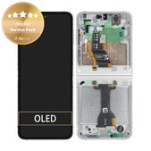 LCD Display Assembly για Samsung Z Flip 7 FE F761B, GH82-37734B, White, Genuine Service Pack