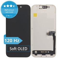 Οθόνη Soft OLED για iPhone 16 Pro - Τζάμι αφής + Πλαίσιο, FixPremium 120Hz