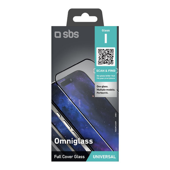 Προστατευτικό γυαλί γενικής χρήσης Omniglass I, Μαύρο, SBS