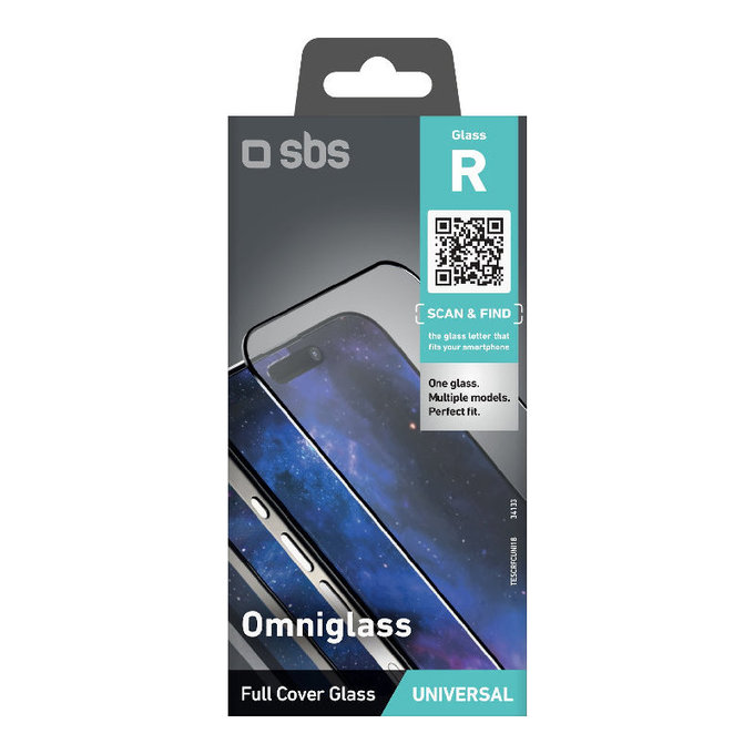 Προστατευτικό γυαλί γενικής χρήσης Omniglass R, Μαύρο, SBS