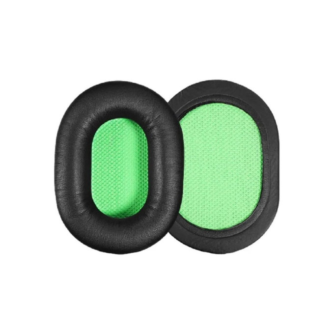 Ανταλλακτικά Earpads Ακουστικών για Razer Barracuda X, Αφρός Μνήμης + PU Δέρμα, Μαύρο, 1 Pair