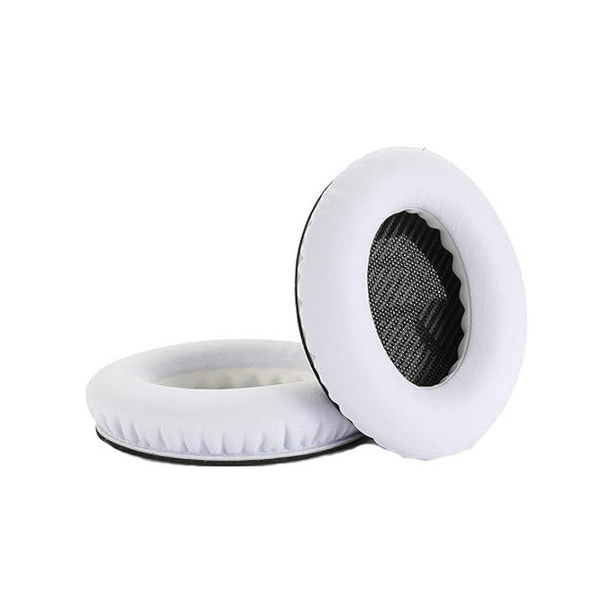 Ανταλλακτικά Earpads Ακουστικών για Bose QuietComfort 2, 15, 25 a 35, Αφρός Μνήμης + PU Δέρμα, Black-white, 1 Pair