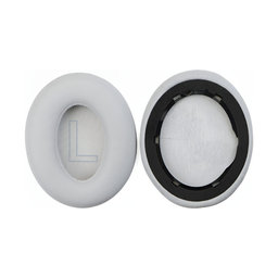 Ανταλλακτικά Earpads Ακουστικών για Anker Soundcore Life Q20, Αφρός Μνήμης + PU Δέρμα, Γκρι, 1 Pair
